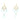 Aquamarine Chandelier Earrings | 22K Yellow Gold