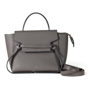 Celine Medium Belt Bag Grained Calfskin Grey