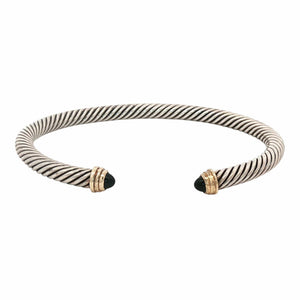 David Yurman Onyx Cuff Bracelet | Sterling Silver