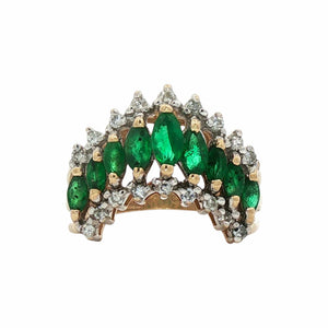 Emerald Enhancer Ring | 14K Yellow Gold
