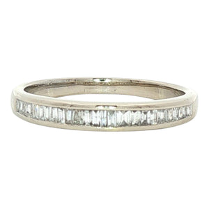 0.46CTW Diamond Wedding Band | 14K White Gold