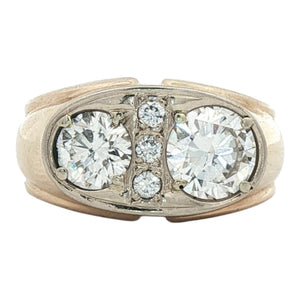 2CTW Men's Diamond Ring | 14K Yellow Gold