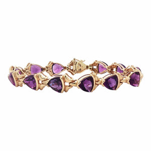 Amethyst Bracelet | 14K Yellow Gold