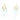 Aquamarine Chandelier Earrings | 22K Yellow Gold