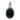 Bead Accented Dark Brown Pendant | Sterling Silver