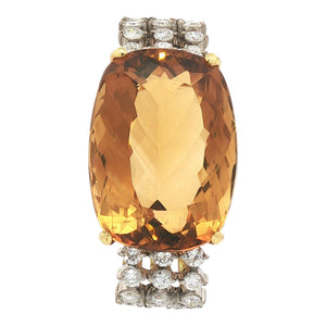 Citrine Pendant | 18K Yellow Gold