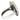Elongated Oval Leaf Accent Ring | Sterling SIlver