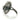 Elongated Oval Leaf Accent Ring | Sterling SIlver