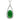 Emerald Accented Necklace | Platinum & Diamonds