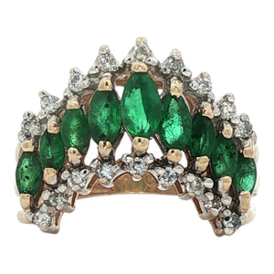 Emerald Enhancer Ring | 14K Yellow Gold
