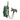 Green Carved Mask Earring | Sterling Silver