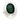 Green Stone Oval Dome Ring | Sterling Silver