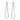 LAB Teardrop Dangle Earrings 1.22CTW | 14K White Gold