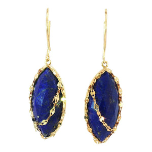 Marquise Lapis Earrings