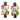 Multi-Gemstone Leverback Earring | 14K Yellow Gold