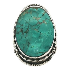 Oval Bead Accented Wide Ring | Sterling Silver