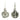 Oval Hanging Earrings | Sterling SIlver
