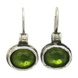 Oval Hanging Earrings | Sterling SIlver
