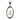 Oval Inlay Pendant | Sterling Silver