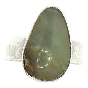 Pear Shaped Quartz Ring | Sterling SIlver
