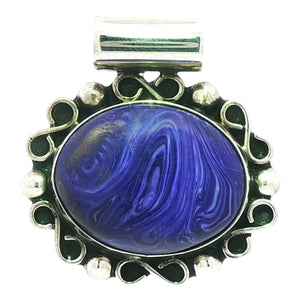 Purple Stone Pendant | Sterling Silver