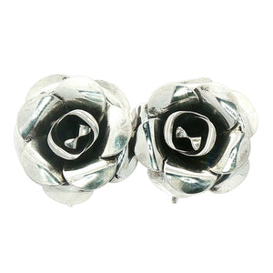 Rose Earrings | Sterling Silver