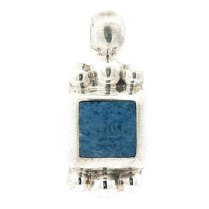 Square Inlay Pendant | Sterling Silver