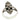 Thin Oval Scalloped Inlay Ring | Sterling Silver