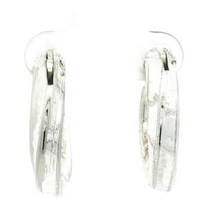 Twisted Hoop Earrings | Sterling Silver
