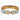 Gold Plated Hermes Clic H Space Derby Bracelet