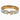Gold Plated Hermes Clic H Space Derby Bracelet