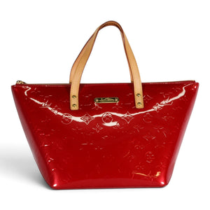 Louis Vuitton Bellevue PM Monogram Vernis Pomme d'Amour Red Tote