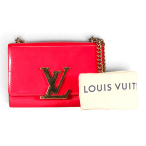 Louis Vuitton Chain Louise Vernis Crossbody Bag Pink/Fuchsia