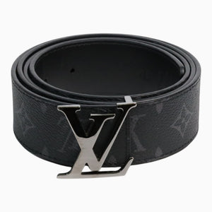 Louis Vuitton 25mm Monogram Eclipse Reversible Belt Silver LV Buckle