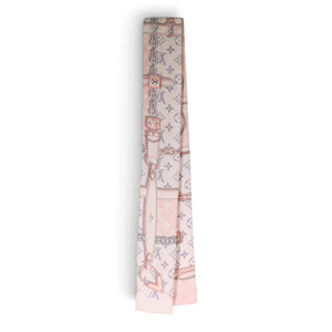 Louis Vuitton Monogram Confidential Bandeau Pink Silk Scarf