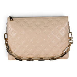 Louis Vuitton Monogram Empreinte Coussin PM Beige