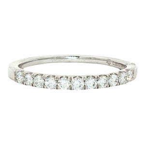 .29-.33 CTW Diamond Split Prong Wedding Band | 14K White Gold & Diamond