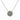 Circle Diamond Necklace | 14K White Gold & Diamonds