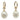 Pearl Drop Earrings | 14K Yellow Gold, Diamonds & Pearls
