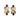 Multi-Gemstone Leverback Earring | 14K Yellow Gold