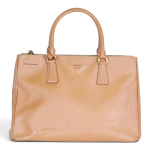 Prada Saffiano Lux Galleria Tote Beige