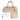 Prada Saffiano Lux Galleria Medium Tote Bag Beige/Cammeo