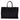 Saint Laurent Rive Gauche Canvas Tote Bag Black
