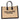 Saint Laurent Rive Gauche Raffia Tote Bag Natural Black