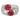 18K W/G Ring W/Pear, Round Ruby & Round White Diamond - 18K 7.60g, 24 Ruby 1.65cts, 115 Dia Round White 1.03cts