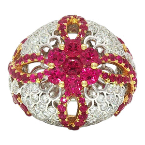 Glace Rubis 1.45CTW | 18K White and Yellow Gold