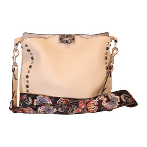 Valentino Rockstud Flip Lock Leather Crossbody